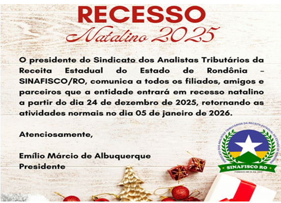 Recesso Natalino de 2025